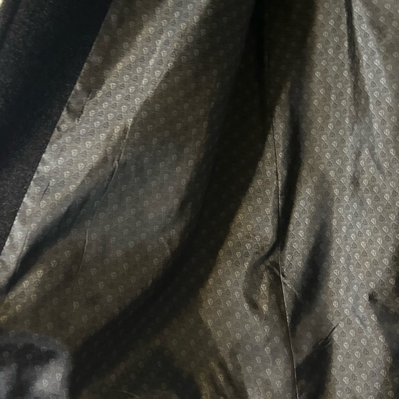 Anne Klein Classic Wool Cashmere Peacoat Dress Coat Black Overcoat Size 8 - Picture 3 of 11